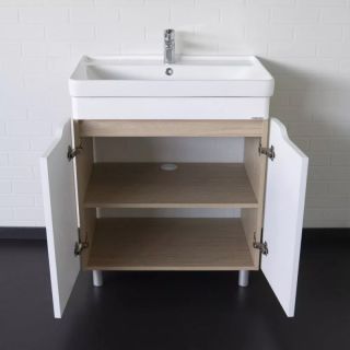 Тумба с раковиной Comforty Печора 00-00018366 70 см Белый